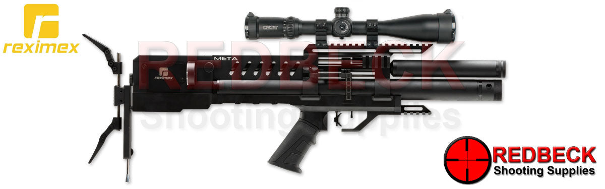 Reximex Meta Synthetic Right Hand View Showing the right hand side lever and the Adjustable Butt Hook