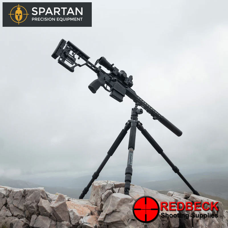 Spartan Ascent Air Rifle And Rifle Tripod Gen 2 Mountain Attached View Showing The Tripod Mounted To An Rifle.