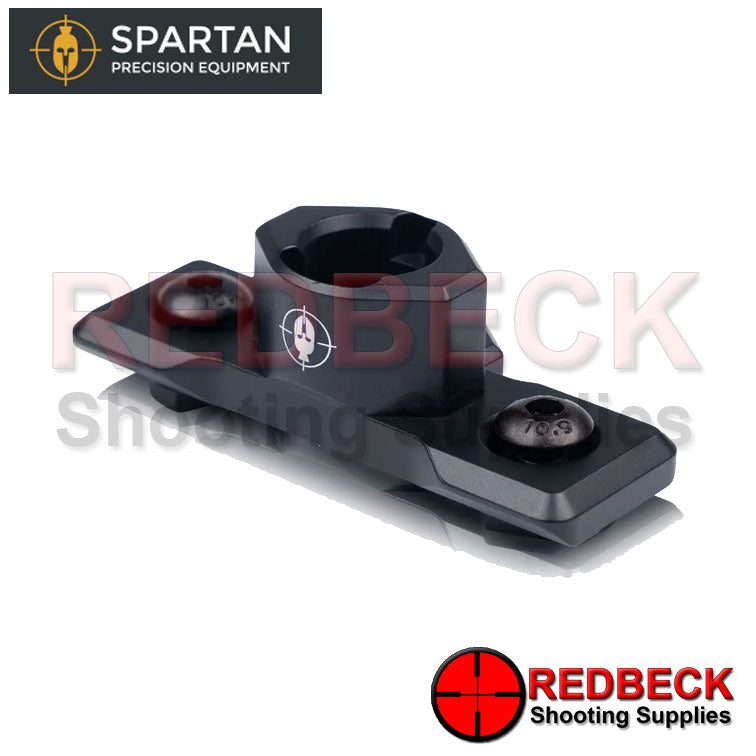 Spartan Classic Rifle And Air Rifle M-Lok Adapter Top View Showing The Mounting Device For Most Spartan Bipods.