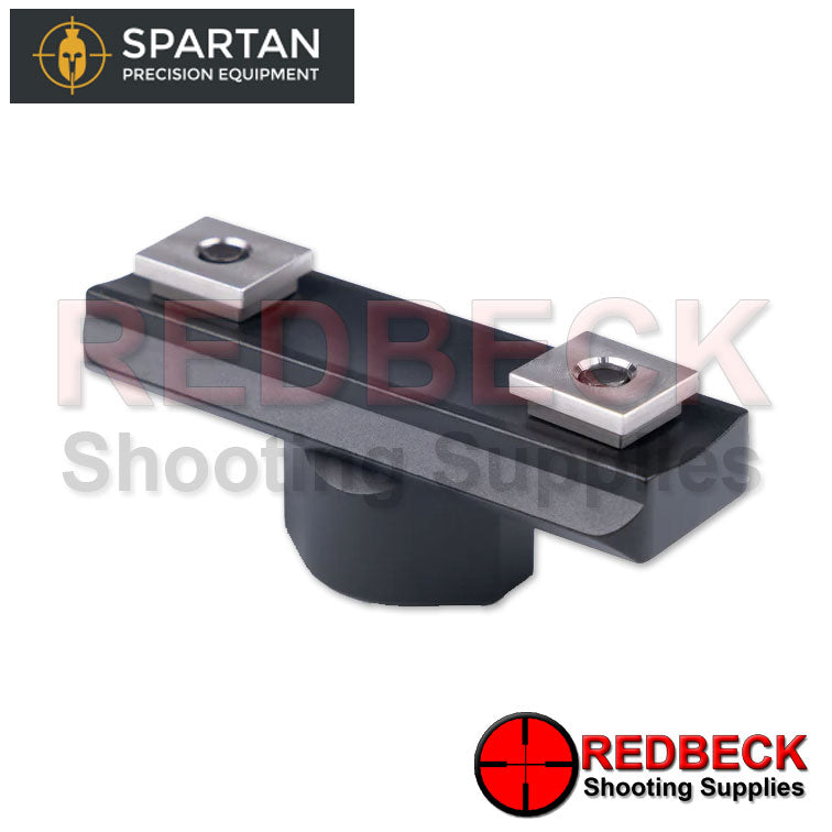 Spartan Classic Rifle And Air Rifle UIT Rail Anschutz Adapter Bottom View Showing The UIT Swivel Point To Attach This To The Bottom Of A Rail.