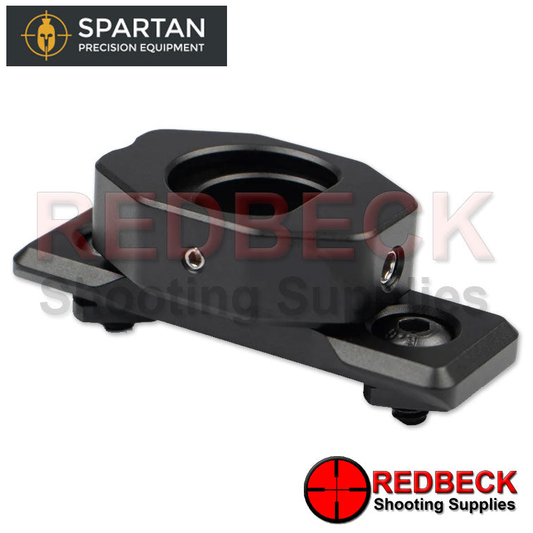 Spartan Disc Lok Adapter For M-Lok Front View Showing Where Spartans Disc-Lok System Attaches Too.
