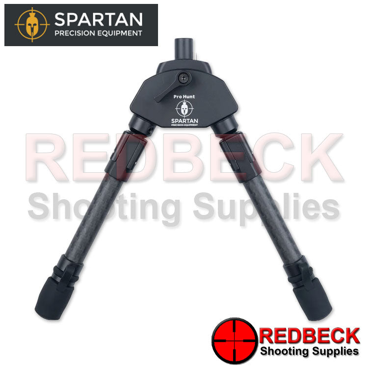 Spartan ProHunt TAC Air Rifle and Rifle Standard Length(7"-9") Bipod Showing The Spartan Logo.
