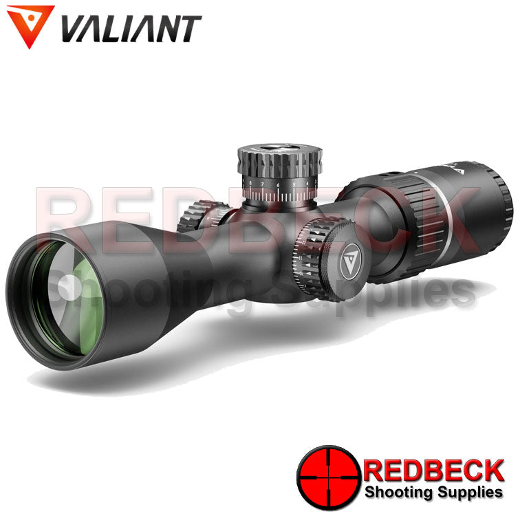 Valiant Optics Air Rifle and Rifle Themys 3-12x42 SF Compact Front View Showing The 42mm Objective Lens.