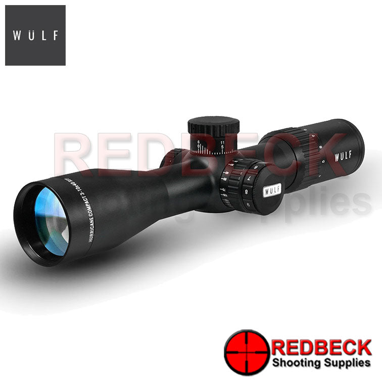 WULF Compact Pro 3-10x40 Rifle Scope Front View showing the 40mm objective lens.