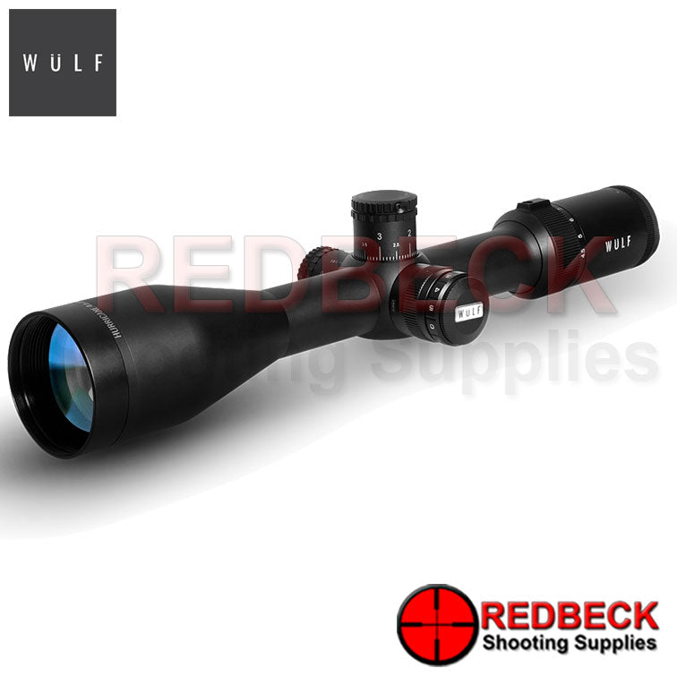 WULF Hurricane 4.5-18x50 Rifle Scope Front View Showing the 50mm objective lens.