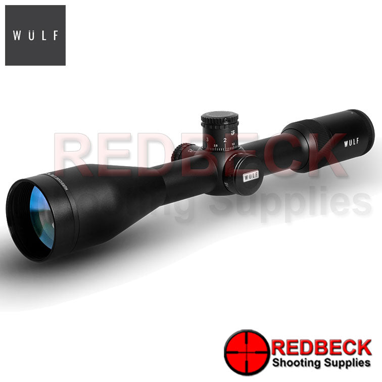 WULF Hurricane Lite 4.5-18x50 Rifle Scope Front View Showing the 50mm objective lens