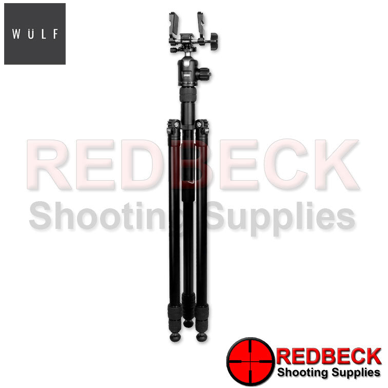 Wulf Raptor 2.0 Aluminium Tripod Collapsed View showing the ball joint.