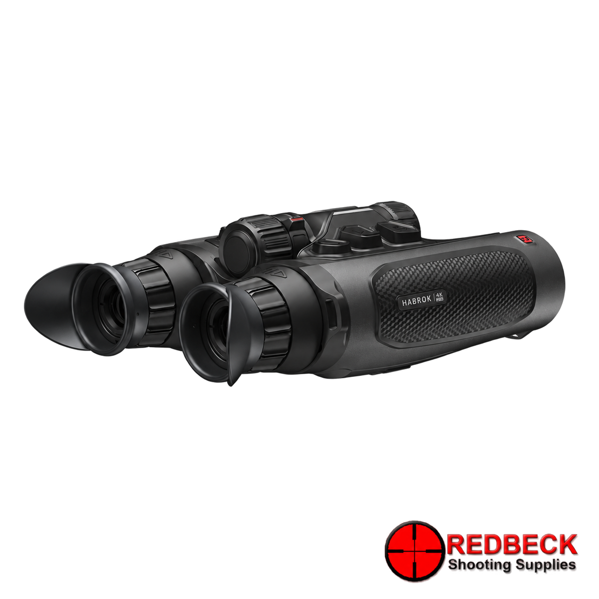 HIKMICRO HABROK 4K HH35L 2.0 day, night and thermal binoculars – rear side angle – Redbeck Shooting Supplies