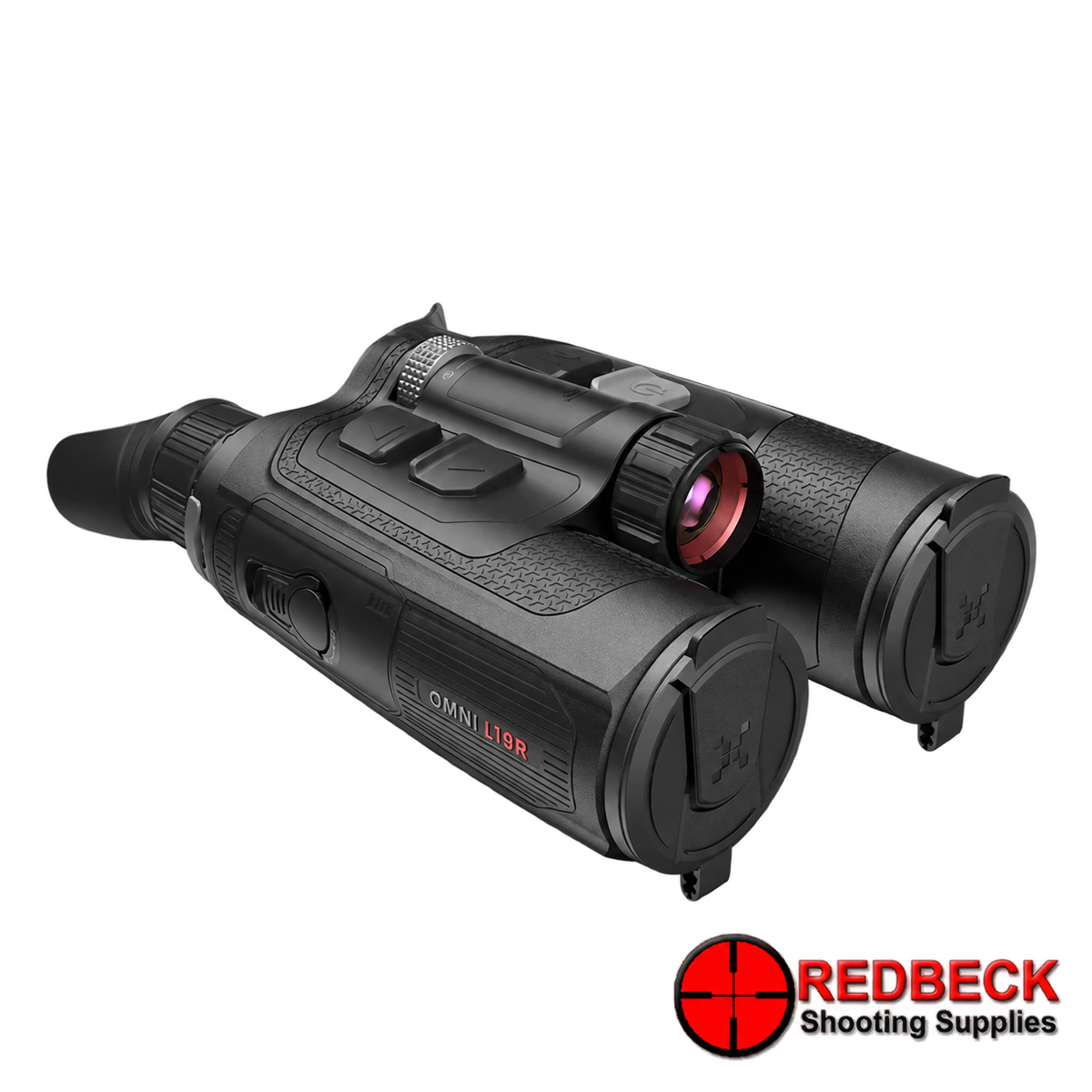 Nocpix OMNI L19R 8K day, night and thermal binoculars – front right view – Redbeck Shooting Supplies