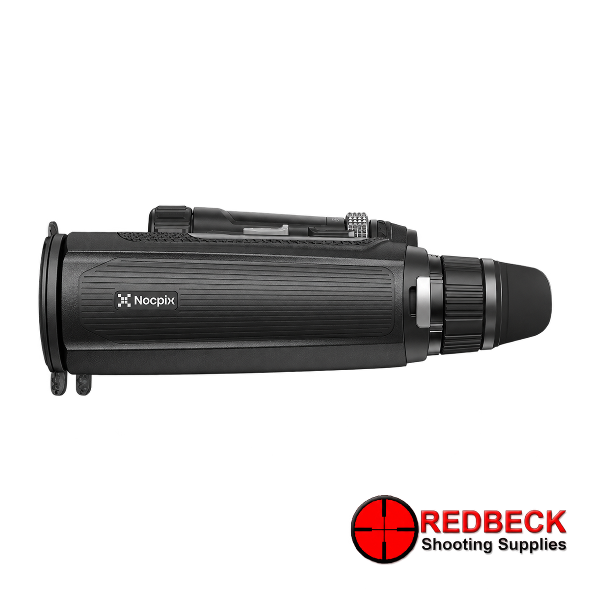 Nocpix OMNI L19R 8K day, night and thermal binoculars – left side view – Redbeck Shooting Supplies