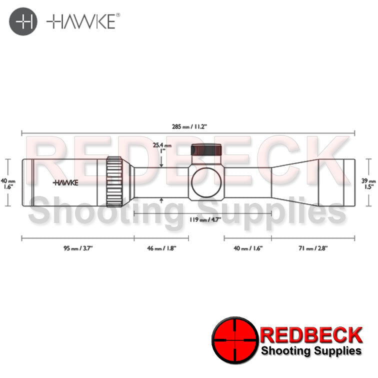 Hawke Vantage 2-7×32 30/30 scope