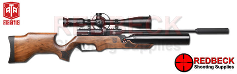 The ATA Airborne airrifle features an Ergonomic Turkish Wanlut Stock, Picatinny Optics Rail and a detachable magazine