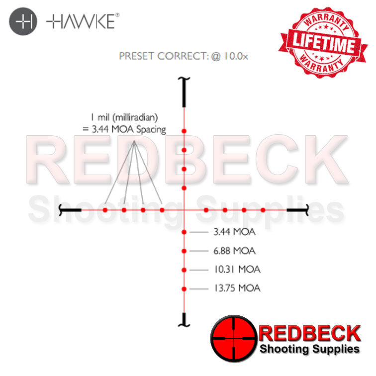 Hawke Vantage 3-9×50 Mil Dot IR scope