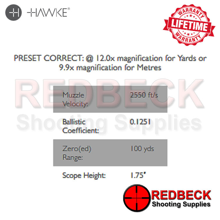 Hawke Vantage 4-12×40 AO Rimfire .17 HMR