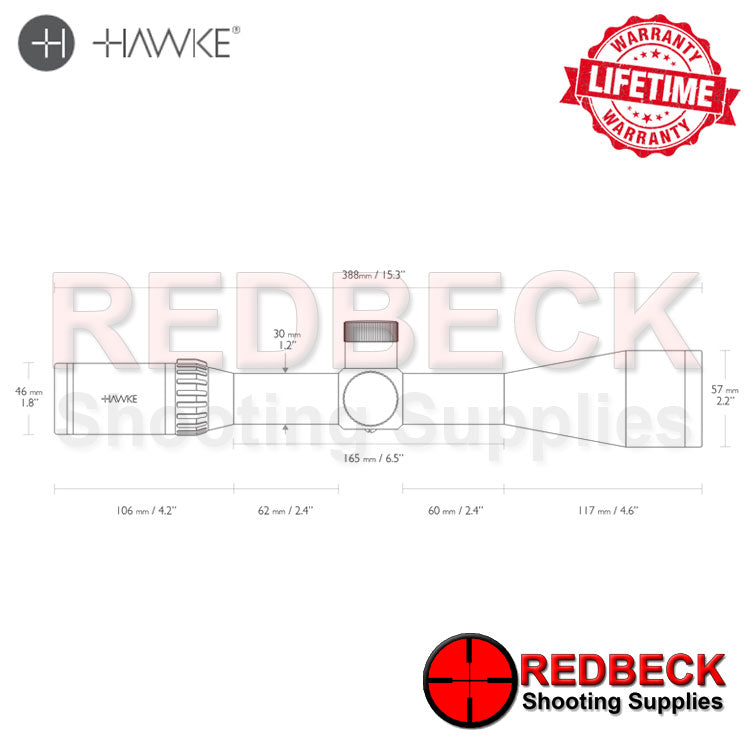 Hawke Airmax 30 WA Wide Angled SF Second Focal Plane 8-32×50 SF Scope
