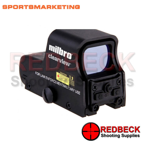 MILBRO HD551 Holo Sight Airsoft / Airrifle / Air Pistol Red Dot Sight