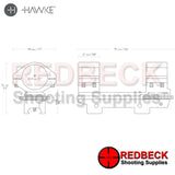 Hawke Adjustable 1" Piece 9-11mm