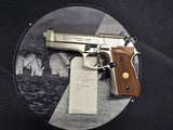 Second Hand Beretta M92 FS Nickel wood grips .177