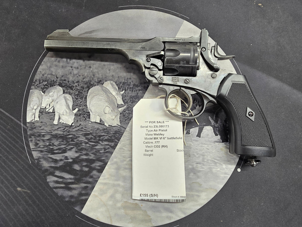 Second Hand Webley MKVI .177 battlefield edition