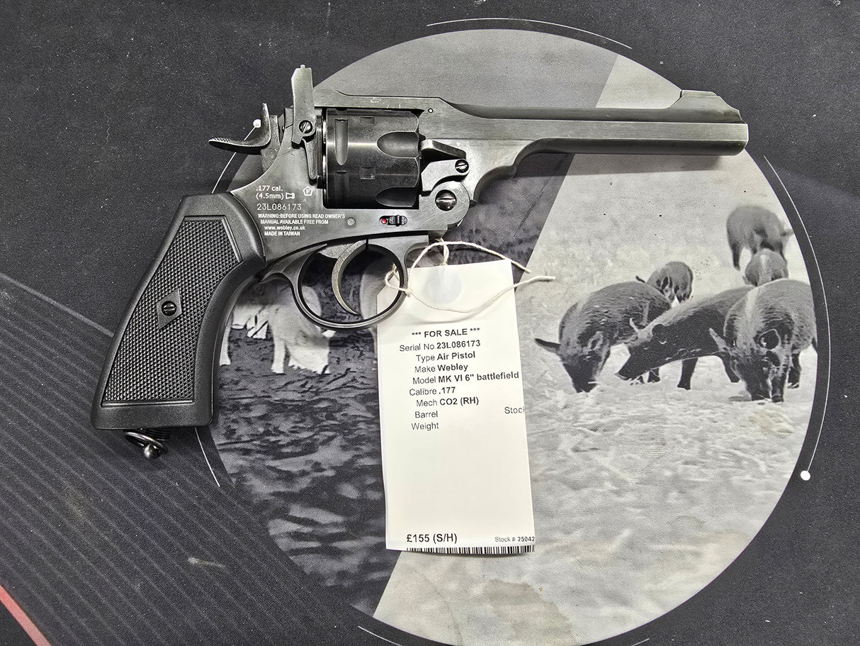 Second Hand Webley MKVI .177 battlefield edition