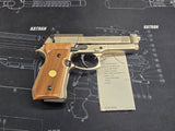 Second Hand Beretta M92 FS Nickel Wood Grips .177