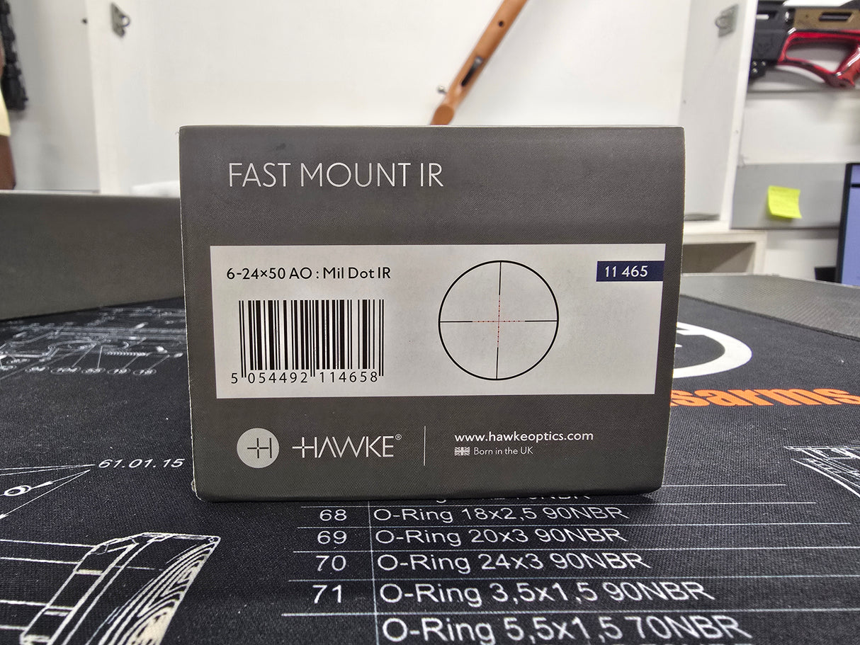 Second Hand Hawke Fast Mount 6-24x50 AO IR