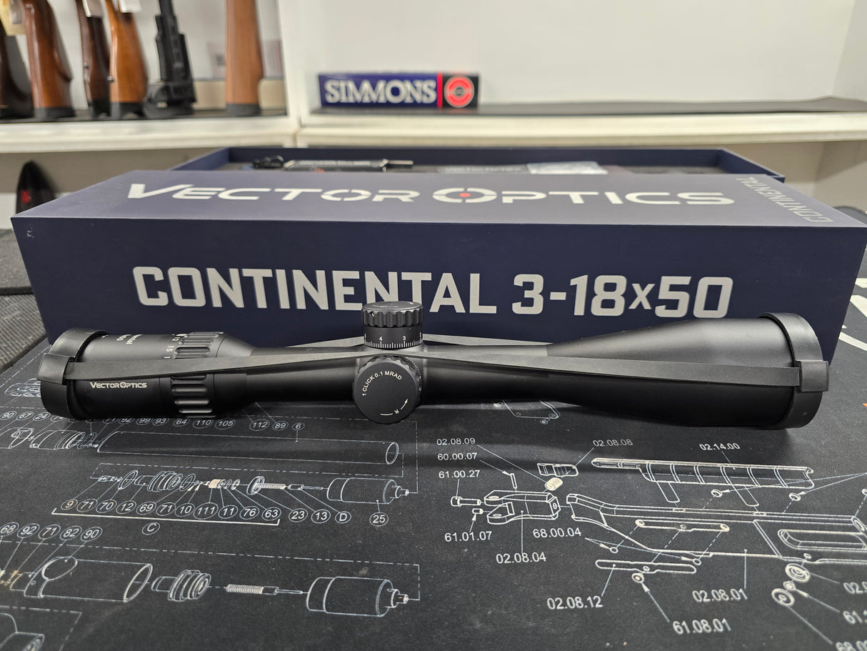 Second Hand Vector Optics Continental 3-18x50