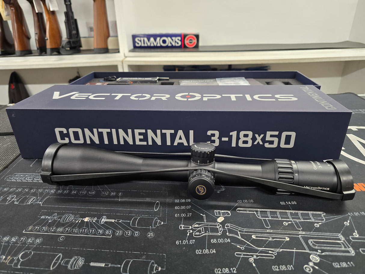 Second Hand Vector Optics Continental 3-18x50