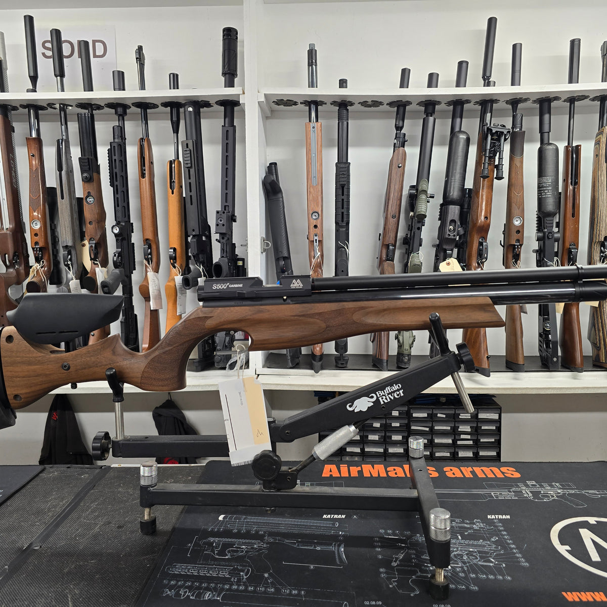 Second hand Air Arms S500 Walnut US Stock .177 – Redbeck Shooting Supplies