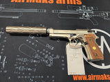 Second Hand Beretta M92 FS Nickel with Walnut grips .177
