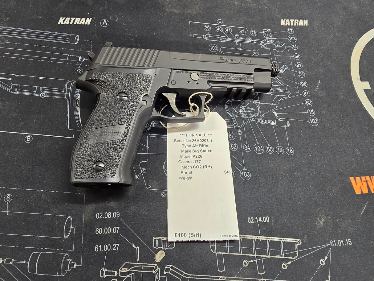 Second Hand Sig Sauer P226 .177