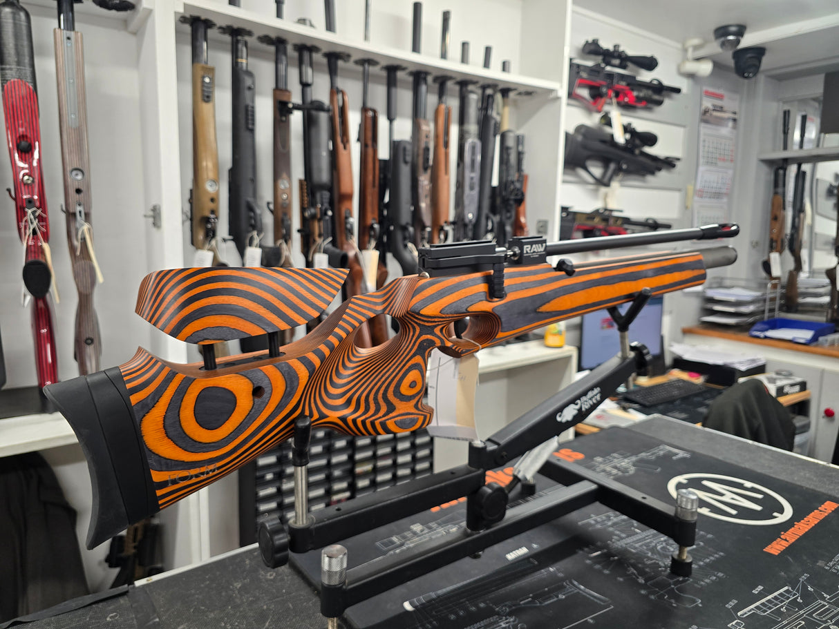 Second hand RAW TM1000 Orange laminate .177