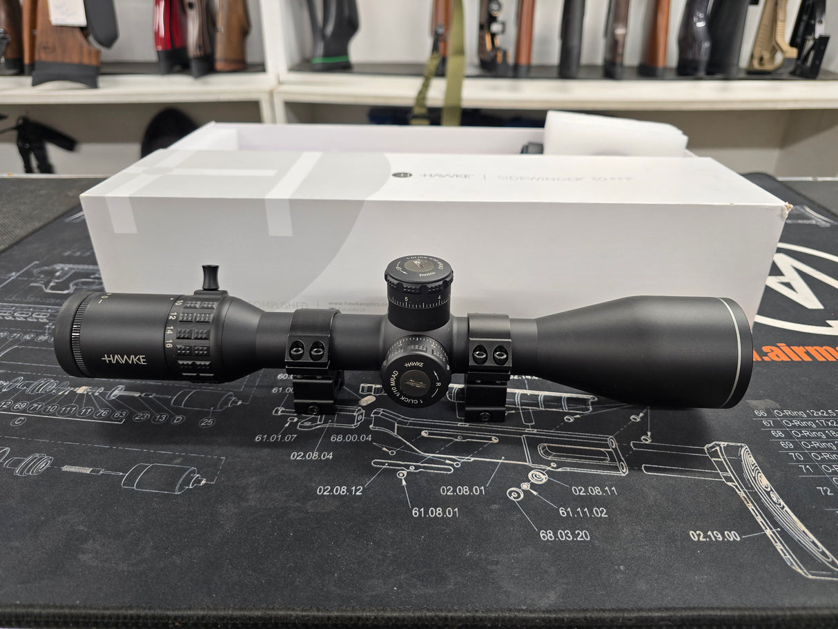 Second hand Hawke Sidewinder H5 FFP 4-16x50