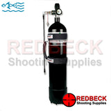 7 Litre Air rifle and Airgun fill bottle. That comes equipped with a Bling Kit that includes a carry handle, anti roll cradle, quick detach hose kit and a heavy duty hose.