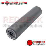 Black AGT moderator 150mm long to fit M14 thread