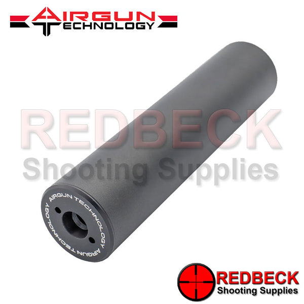 Black AGT moderator 150mm long to fit M14 thread