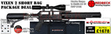 AGT AIRGUN TECHNOLOGY VIXEN 2 SHORT AIRRIFLE BAG PACKAGE DEAL COMES WITH SCOPE, BAG, PELLETS AND TARGETS.