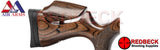 Air Arms Kymira close up of adjustable cheek piece on airguns stock.