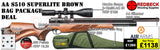 Air Arms S510&nbsp;Superlite air rifle
Air Arms&nbsp;Silencer&nbsp;
Hawke 3-12x50 AO IR Scope
Match Mounts
2 Magazines
Fill Valve
Pellets
Targets
Buffalo River Bag