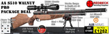 Air Arms S510
Air Arms Silencer&nbsp;
Hawke 3-12x50 AO IR Scope
Match Mounts
2 Magazines
Fill Valve
Hard Case
Bipod Adapter
Tilt Bipod