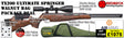 Air Arms TX200 Ultimate Springer with&nbsp;Walnut Stock air rifle
Hawke 3-12x50 AO IR Scope
Match Mounts
Buffalo River Gun Bag