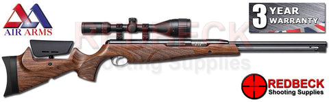 Air Arms TX200 Ultimate Springer Walnut stock Full Length air rifle shown from the right hand side