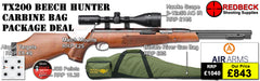 Air Arms TX200 HC Beech air rifle
Hawke 3-12x50 AO IR Scope
Match Mounts
Buffalo River Gun Bag