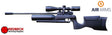 AIR ARMS X200 Vanguard Left Hand Side View Showing The Bottle And The Adjustable Black Synthetic Stock. 