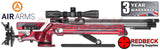 The Air Arms XTi-50 HFT Hunter Field Target air rifle is a purpose-designed, ultra-high specification, Hunter Field Target competition airgun. Shown here in an RH view with red laminate stock.