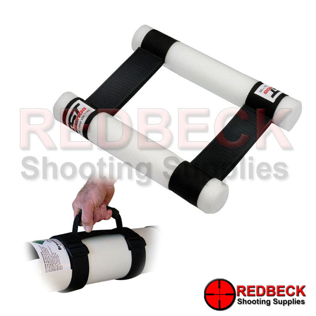 Airgun Charging Cylinder Carry Handle And Anti Roll Kit Showing how the carry handle fits to the bottle. 