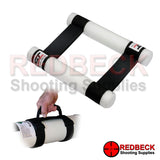 Airgun carry strap and anti roll bar for 4 litre airrifle filling bottles.