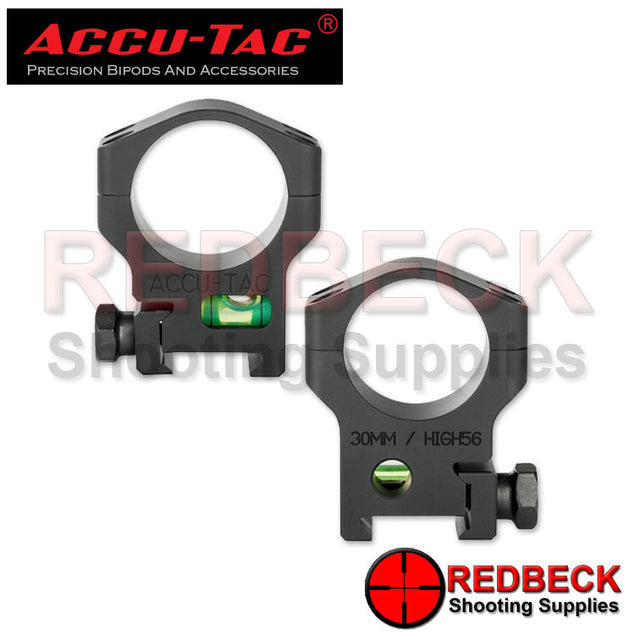 Accu-Tac 30mm Air Rifle And Rifle Precision Scope Rings High Showing The Location Of The Bubble Level In The Scope Mounts 