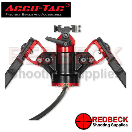 Accu-Tac Air Rifle And Rifle Hydro Bipod 5.13"-12" Picatinny Close Up View Showing The Picatinny Mounts And The Skeleton Bipod Arms. 