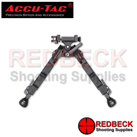 Accu-Tac BR-4 Air Rifle And Rifle G2 Arca Spec QD Bipod Rear View Showing A View Of The Throw Lever. 